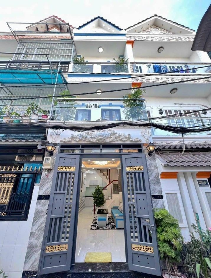 Nhà Bán - 3Tầng Sân Để xe hơi, Đường 7m Thông Đường Tân Kỳ Tân Quý - Bình Tân Sổ Hồng Riêng 